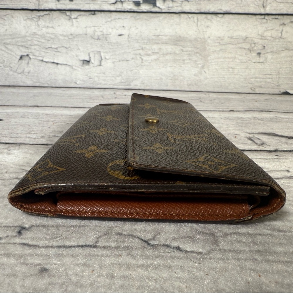 Louis Vuitton Portefeuille Sarah Long Bifold Wallet Monogram Leather Canvas - Picture 4 of 16